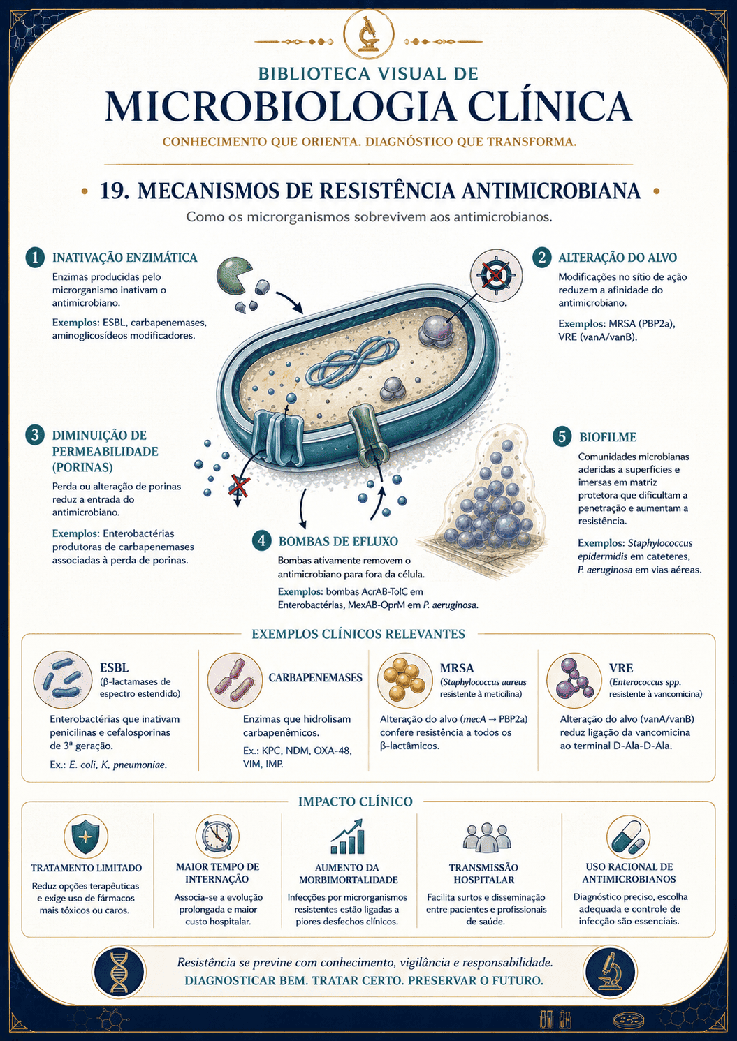 Mecanismos de resistência antimicrobiana