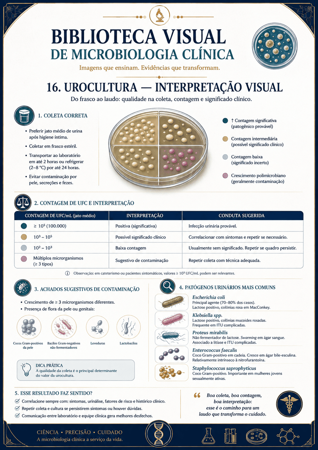 Urocultura — interpretação visual
