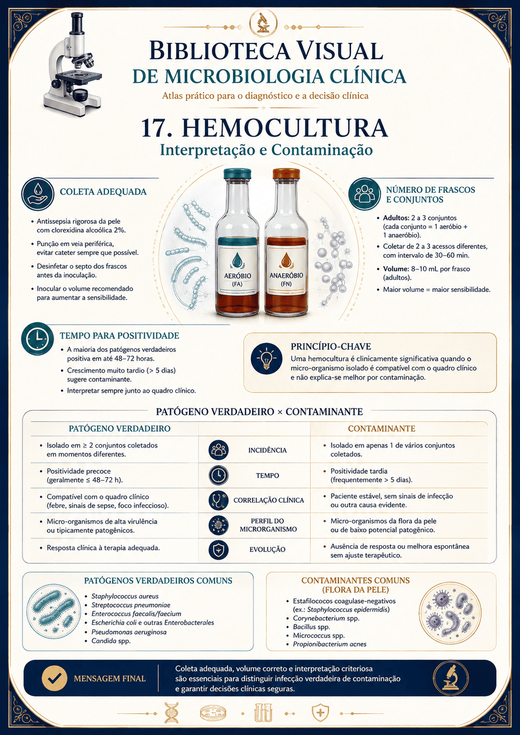 Hemocultura: interpretação e contaminação